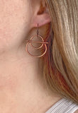 Copper Geometric Earring