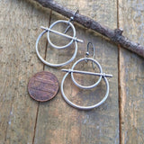 Silver Geometric Earring