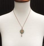 Copper Sun Celestial Necklace with Copper Chain