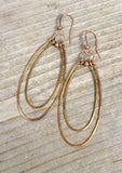Copper Hoop Earrings, Hammered Copper Jewelry, Copper Earrings, Boho Earrings, Bohemian Earrings, Rustic Copper Hoop Earrings