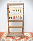 Rotating Earring Card Wood Jewelry Stand, Wooden Display, Jewelry Organizer