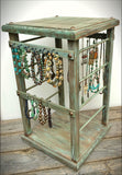 rotating jewelry stand display organizer wood swamp