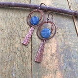 Blue Kyanite Dangle Earrings