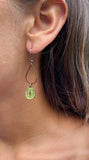 Green Patina Teardrop Earring