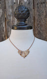 Natural stone necklace, Bib necklace, copper jewelry, southwestern jewelry, copper necklace, statement necklace